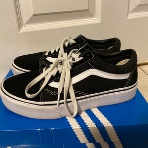 Platform Old School Vans Black